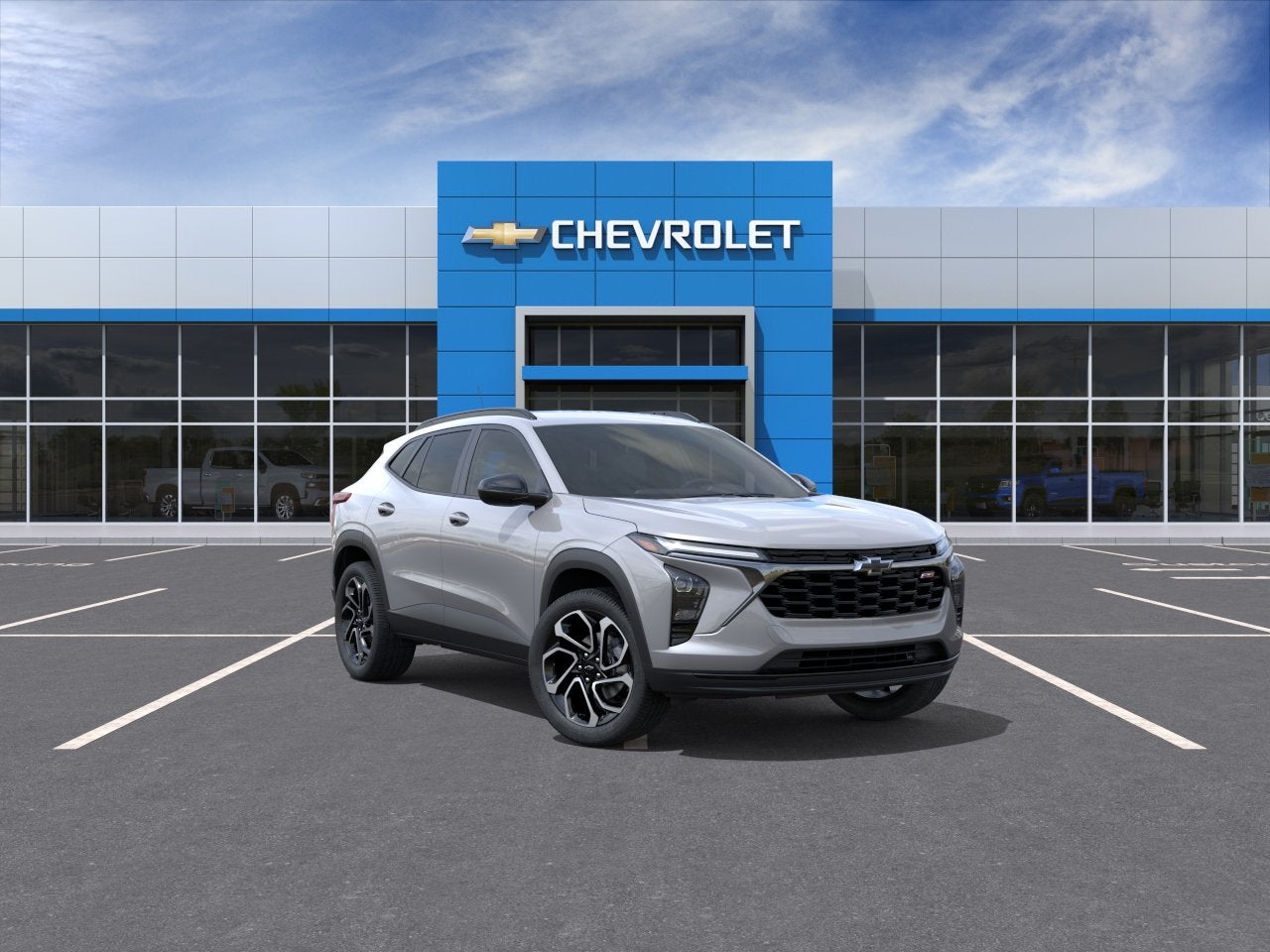 2026 Chevrolet Trax 2RS in Sterling Gray Metallic — front three-quarter view